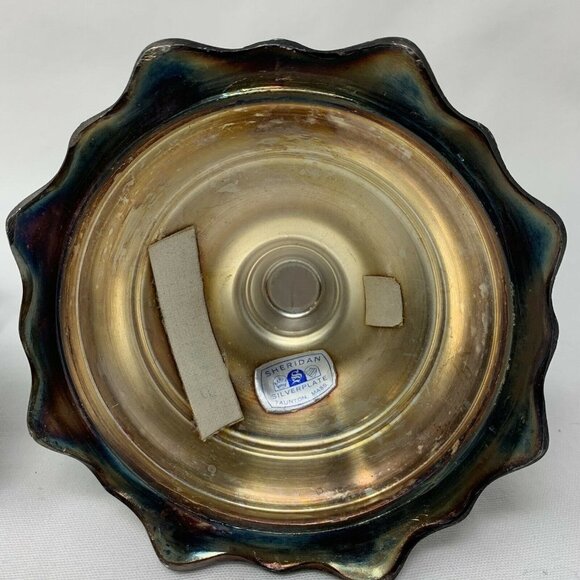 Vintage Sheridan Silver Candle Holders (set of 2) - Picture 7 of 12
